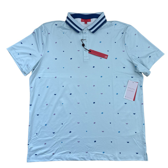 Redvanly Langham Performance Golf Polo Shirt Men’s M Breeze Blue R2415 NWT - Picture 2 of 12